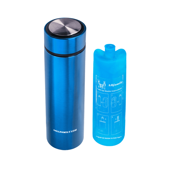 4AllFamily Italy - Nomad - Borsa Frigo per Insulina - Contenitori refrigerati per medicinali - Blu - Formato medio