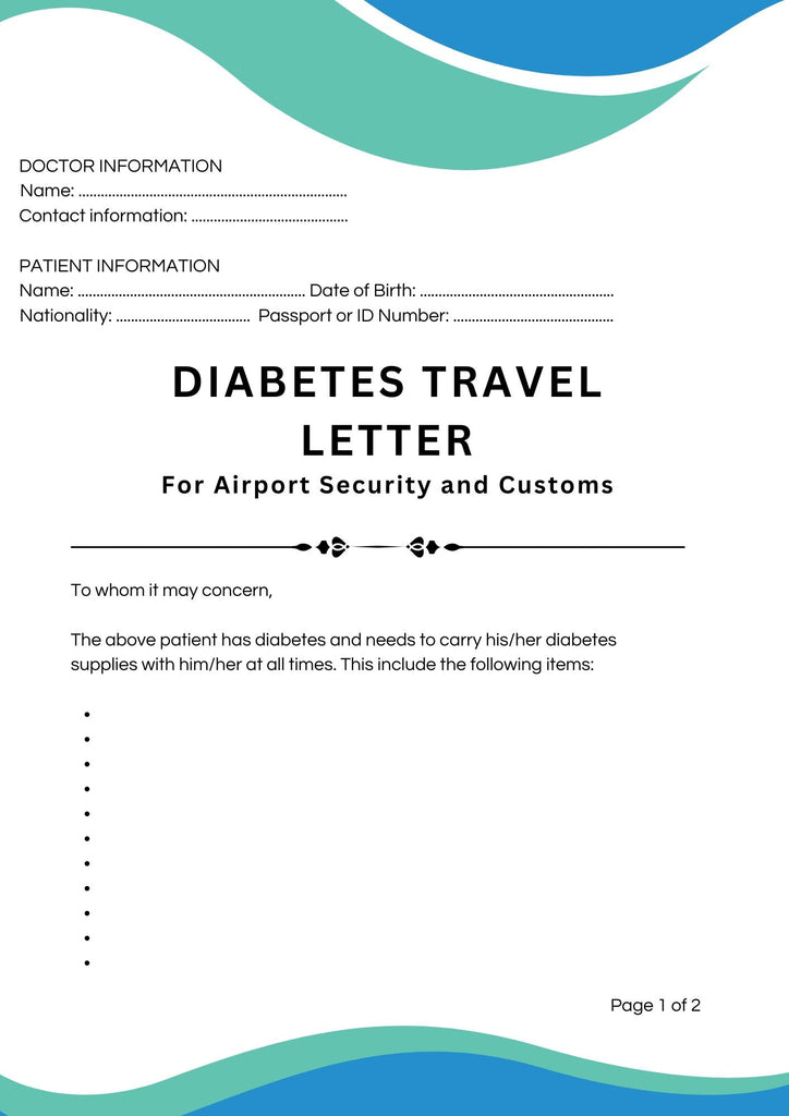 certificato medico per viaggiare con diabete