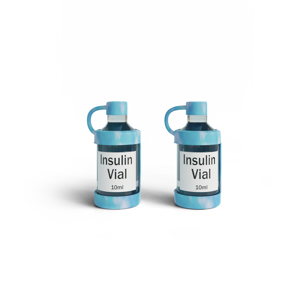 4AllFamily Italia - Vial Guard - Custodia Protettiva per Flaconi di Insulina - Blu